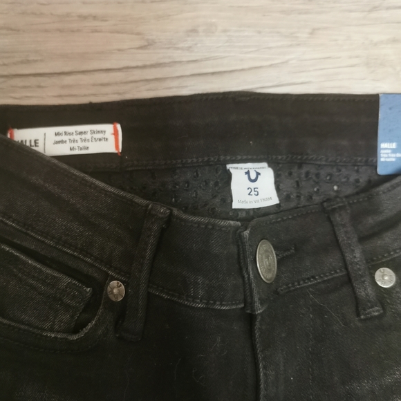 NWT, True Religion Halle moto skinny jeans, 25 - Picture 4 of 5
